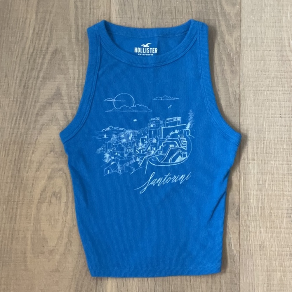 Hollister Blue Santorini Tank Top